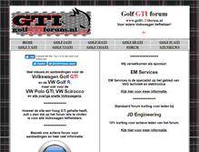 Tablet Screenshot of golfgtiforum.nl